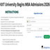 KIIT University Begins MBA Admissions 2026; Apply by January 9